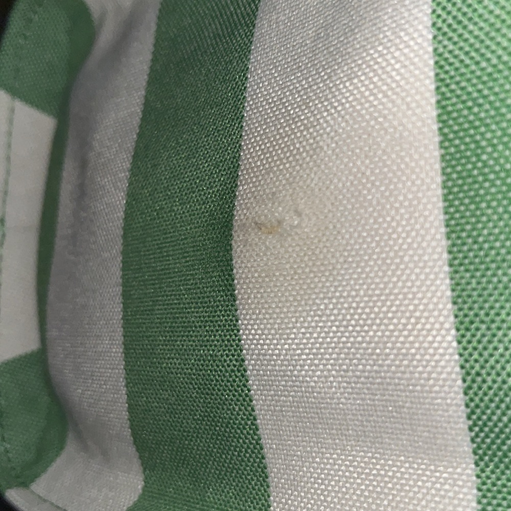 *SOLD* Kate Spade Green and White Cabana Tote - Picture 12 of 12